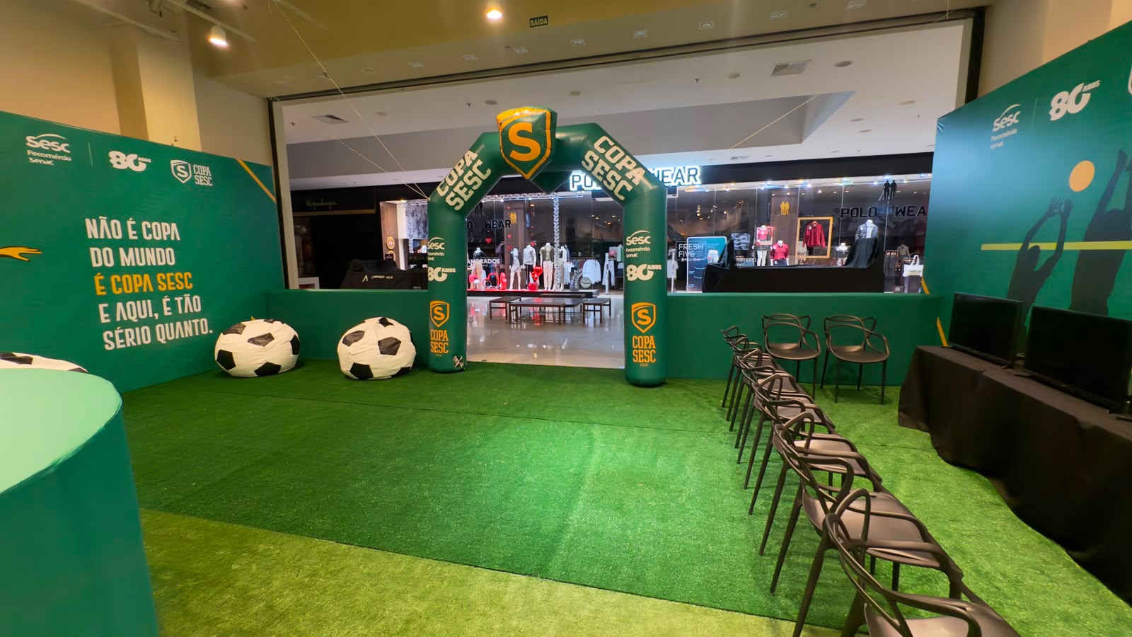 Arena Copa Sesc leva esporte, diversão e cultura ao Shopping Cerrado